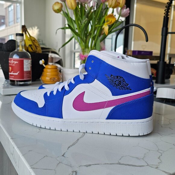 Nike Jordan 1 mid hyper royal hyper violet - Picture 3 of 9